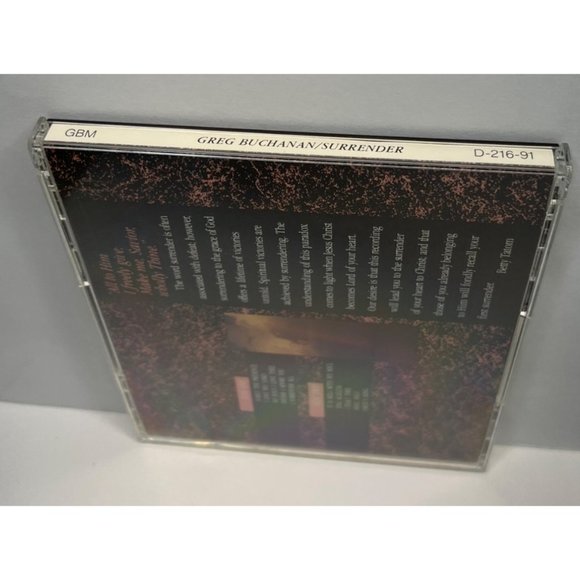 Greg Buchanan Surrender CD 1991 Praise Worship - Picture 5 of 5